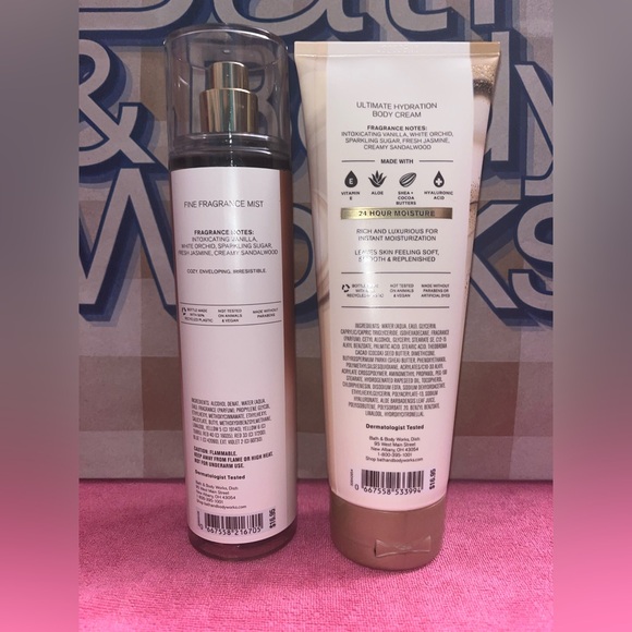 🌺Bath & Body Works Warm Vanilla Sugar Body Cream and Mist Set - Picture 2 of 2